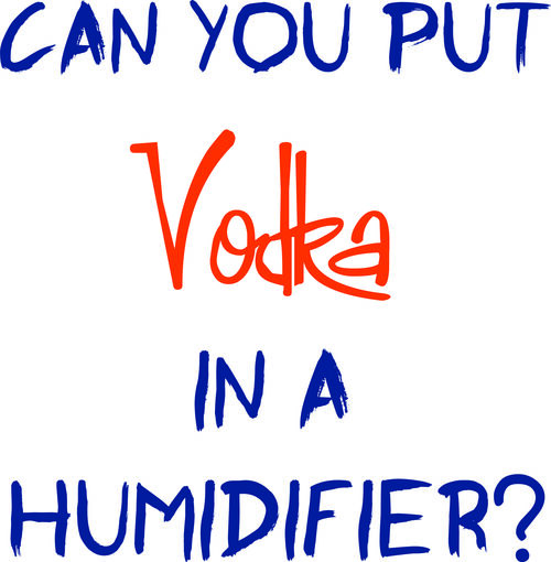 Can you put Vodka in a humidifier?