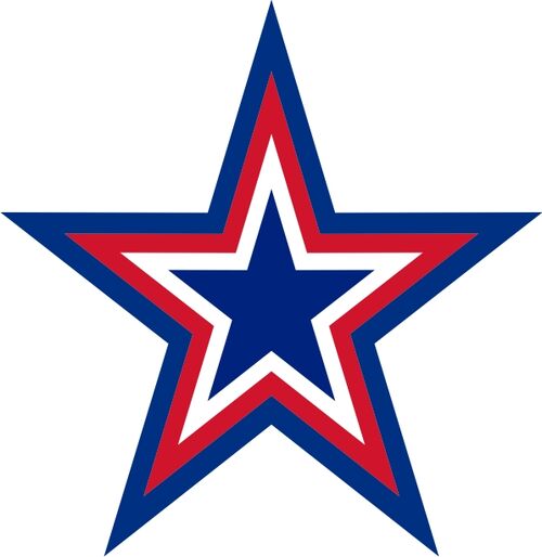 Red White And Blue Star