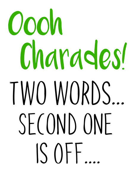 Oooh Charades! Two words?second one is OFF?