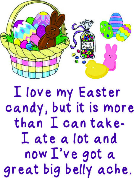 I love my Easter candy,but it is more than I can take?.