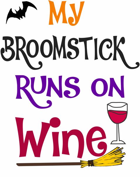 My broomstick runs on wine