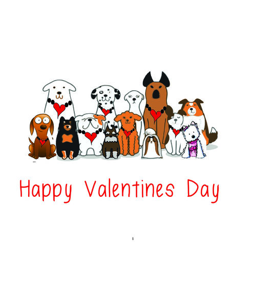 Happy Valentines Day (Dogs)