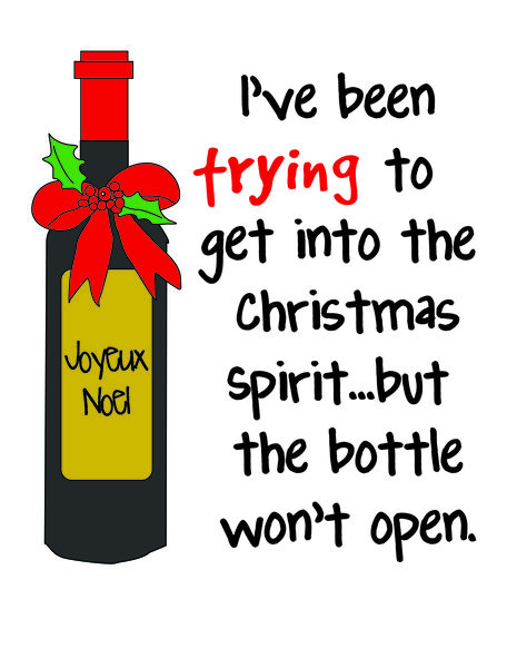 I've been trying to get into the Christmas Spirit?but the bottle won't open.