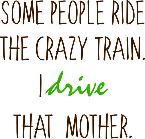 Some people ride the crazy train