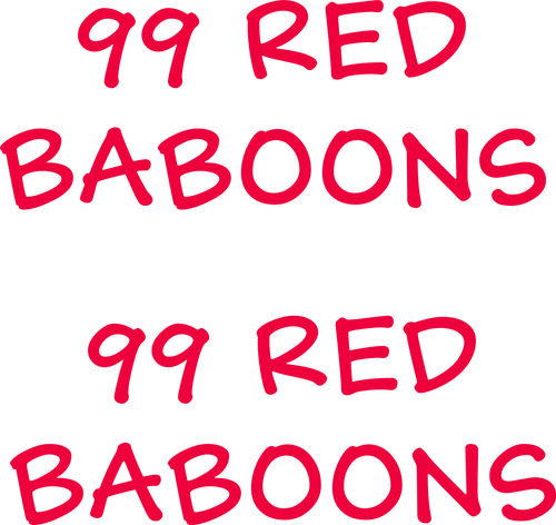 99 Red Baboons