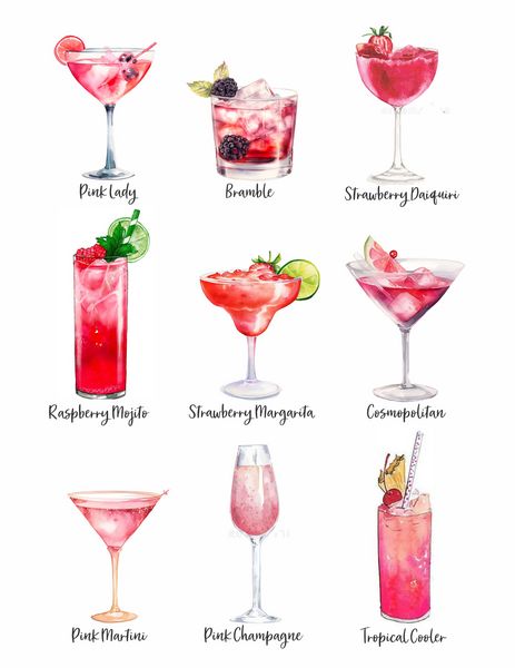 Pink Cocktails