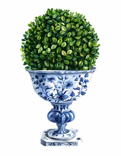 Boxwood Footed Urn