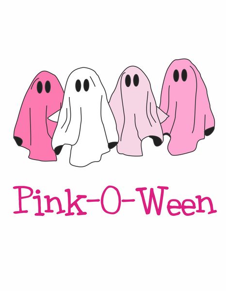 Pink-O-Ween Ghosts