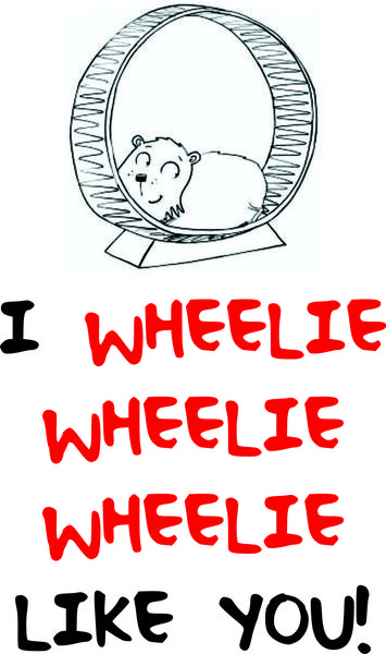 I wheelie wheelie wheelie like you.